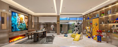 新中式家居娱乐室3D模型下载